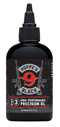 Hoppes HBL4 Black Precision Oil 4 oz Squeeze Bottle