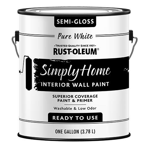 Rust-Oleum® Simply Home® Interior Wall Paint Semigloss Pure White