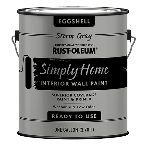 Rust-Oleum® Simply Home® Interior Wall Paint  Eggshell Storm Gray