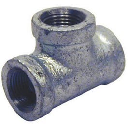 Pipe Fittings, Galvanized Equal Tee, 3/8-In.