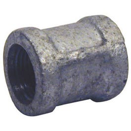 Pipe Fittings, Galvanized Coupling With Stop, 1-1/2-In.