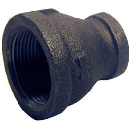 Pipe Fitting, Black Reducing Coupling, 1-1/4 x 1-In.