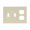 Eaton Cooper Wiring Combination Wallplate, Ivory