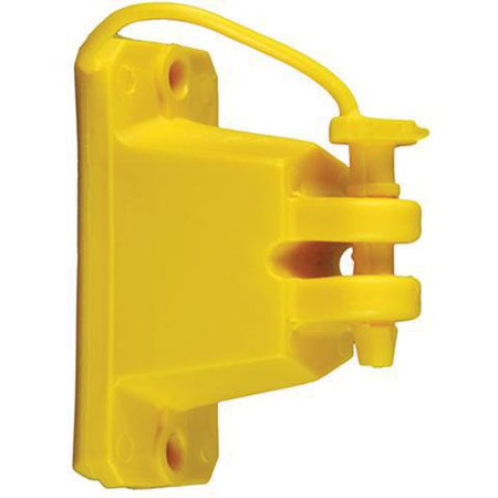Electric Fence Insulators: Red Snap'r Fencing Yellow Wood Post Pin Lock Insulator 25/Bag