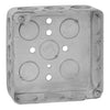 Thomas & Betts Steel City  1/2 Pre-Galvanized Square Box, Steel, 4 x 1-1/2