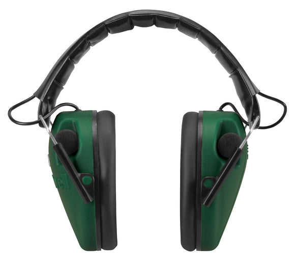 Caldwell 487557 E-Max Electronic Low Profile 23 dB Over the Head Green Ear Cups w/Black Band