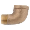 Pipe Fitting, Street Elbow, Rough Brass, 90 Degree, 1/2-In.