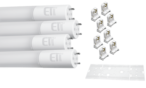 ETi Solid State Lighting 8′ to 4′ Troffer Conversion Kit for Fluorescent Fixtures (8′ to 4′)