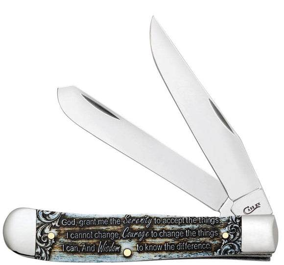 Case Serenity Prayer Smooth Natural Bone Trapper