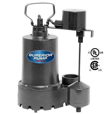 Superior Pump  1/3 HP Submersible Cast Iron Sump Pump (1/3 HP)
