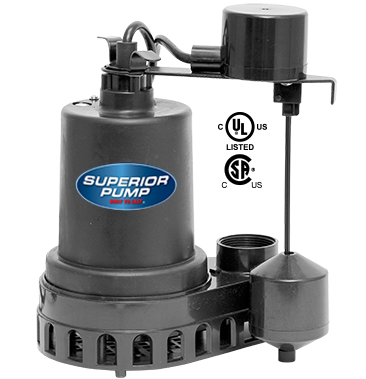 Superior Pump 1/2 HP Submersible Thermoplastic Sump Pump (1/2 HP)