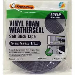 Frost King Vinyl Foam Weatherseal 3/4