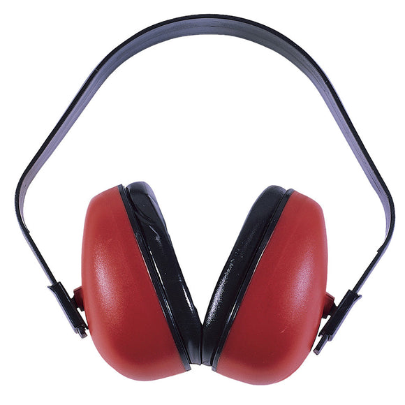 Radians DF0310HC Def-Guard Earmuff Polymer 23 dB Over the Head Red Ear Cups w/Black Band