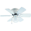 Hardware House 238274 Arcadia Design Ceiling Fan, Gloss White ~ 6 Blades