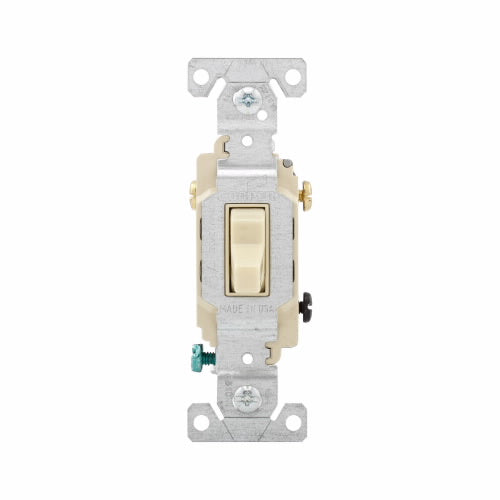 Eaton Cooper Wiring Commercial Grade Toggle Switch 15A, 120/277V Ivory