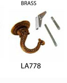 ATRON LA778 Jumbo Hook, Brass