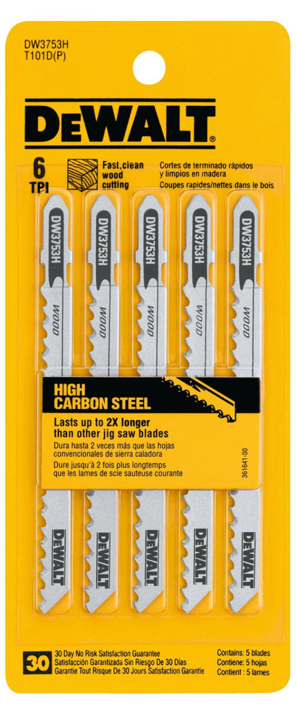 Dewalt T Shank Wood Cutting Jig Saw Blades 4