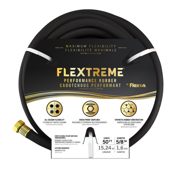 Flexon Flextreme™ Performance Rubber Hoses 5/8-in. X 100-Ft