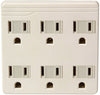 6 OUTLET ADAPTER WHITE