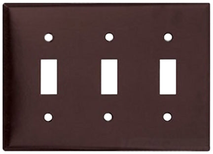 3G SWITCH PLATE BRN