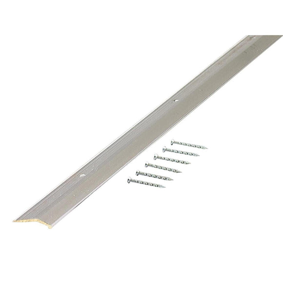 M-D Polished Smooth 7/8 In. x 3 Ft. Aluminum Carpet Trim Bar