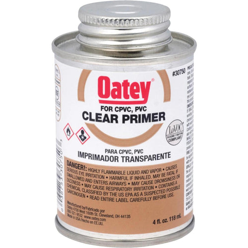 Oatey 4 Oz. Clear Pipe and Fitting Primer for PVC/CPVC