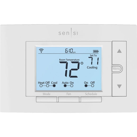 Emerson Sensi Wi-Fi Programmable White Digital Thermostat