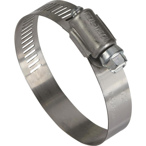 Ideal 1-1/2 In. - 2-1/2 In. 57 Stainless Steel Hose Clamp with Zinc-Plated Carbon Steel Screw