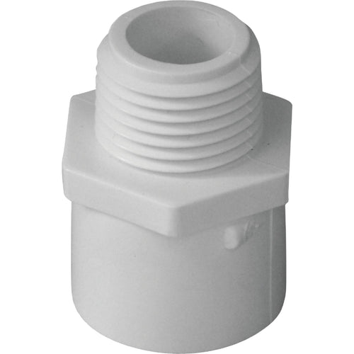 Charlotte Pipe 1-1/4 In. x 1-1/2 In. Schedule 40 Male PVC Adapter