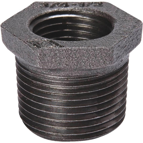 B&K 1/2 In. x 1/4 In. Hexagon Black Iron Bushing