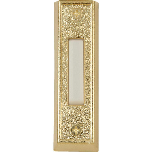 IQ America Wired Gold Plastic Lighted Doorbell Push-Button