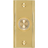 IQ America Wired Polished Brass Lighted Doorbell Push-Button