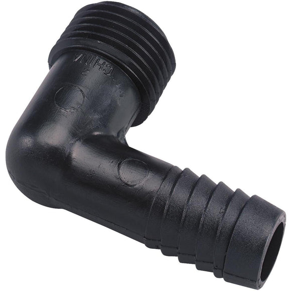 Orbit 1/2 In. MNPT x 1/2 In. Barbed High Impact Plastic Elbow