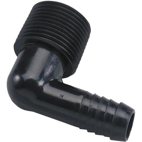 Orbit 3/4 In. MNPT x 1/2 In. Barbed High Impact Plastic Elbow