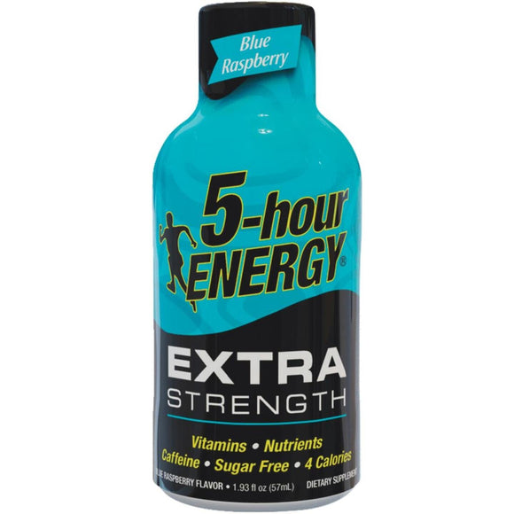 5 Hour Energy 1.93 Oz. Extra-Strength Blue Raspberry Flavor Energy Drink