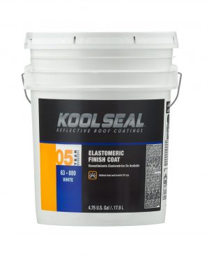 Kool Seal® 5 Year Elastomeric Roof Coating 5 Gallons White (5 Gallons, White)