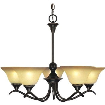 Hardware House 127547 Chandelier, 5 Light Dover ~ Classic Bronze Finish