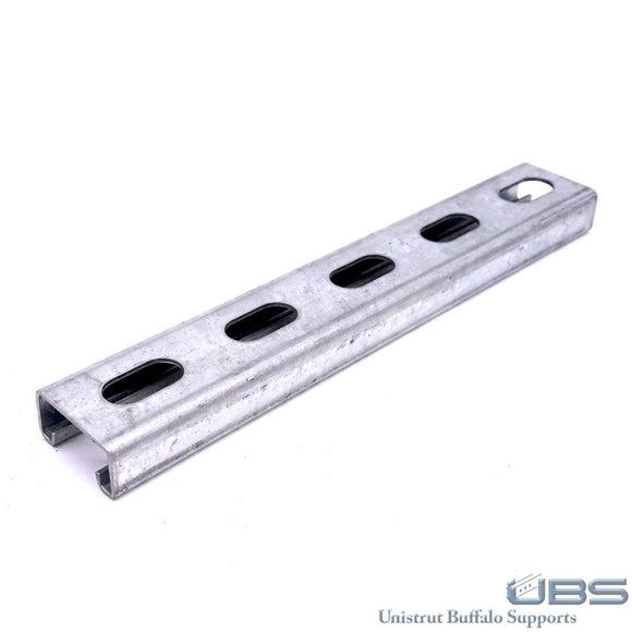 Unistrut P4100T 1-5/8'' x 13/16'' Slotted Channel, 14 Gauge