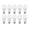 Satco 11438 - 12A19/LED/E26/850/120V/10PK S11438 A19 A Line Pear LED Light Bulb (12W)