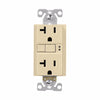 Eaton Cooper Wiring GFCI Receptacle 20A, 125V Ivory