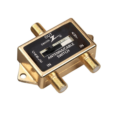 Zenith 2 Way A/B Switch Coax Splitter | VR1001SW2W