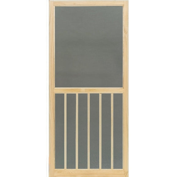 Kimberly Bay 1 in. x 36 in. x 80 in. 5-Bar Stainable Screen Door, Unfinished