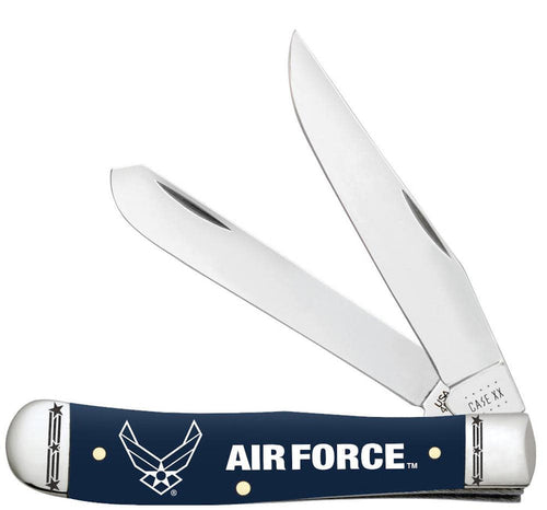 Case U.S. Air Force™ Embellished Smooth Navy Blue Synthetic Trapper