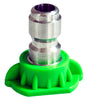 K-T Industries Green Flushing Nozzle, 25° X 3.5mm