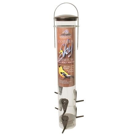 Heath Copper Sky Tube Bird Feeder Nyjer Seed