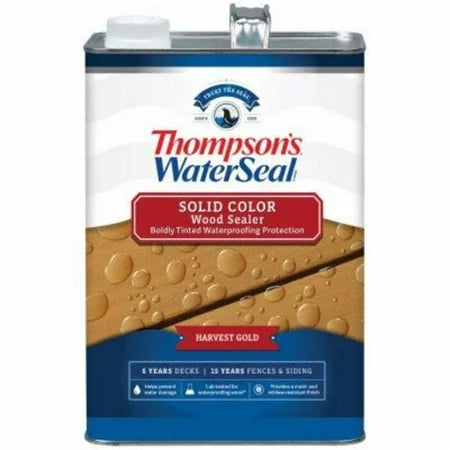 Thompson’s® WaterSeal® Solid Color Wood Sealer 1 Gallon Harvest Gold (1 Gallon, Harvest Gold)