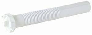 Aqua Plumb 1-1/2 O.D. Tube Slip Joint x 12  White, Plastic, Flexible