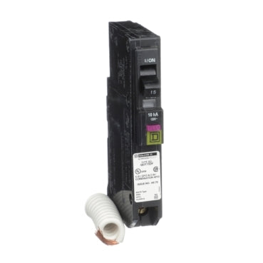 Square D™ QO™ and QOB Miniature Circuit Breakers 15A, 1 pole, 120VAC