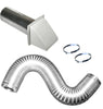Builders Best All Metal Dryer Vent Kits with Hoods (4 x 8' V220)