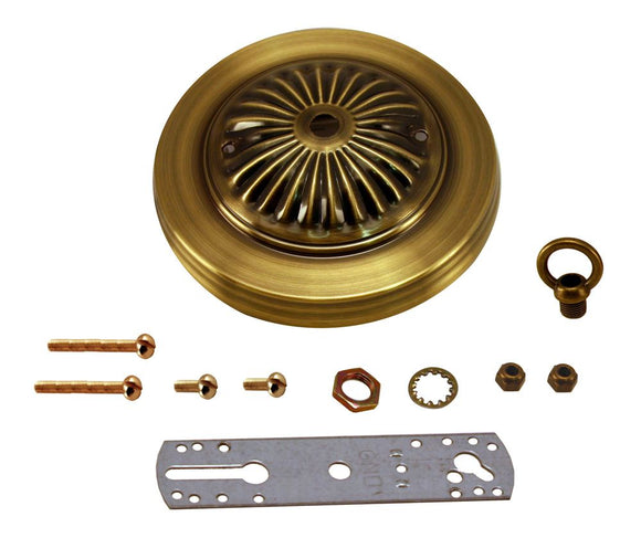 Atron Electro Industries Antique Brass Deluxe Canopy Kit